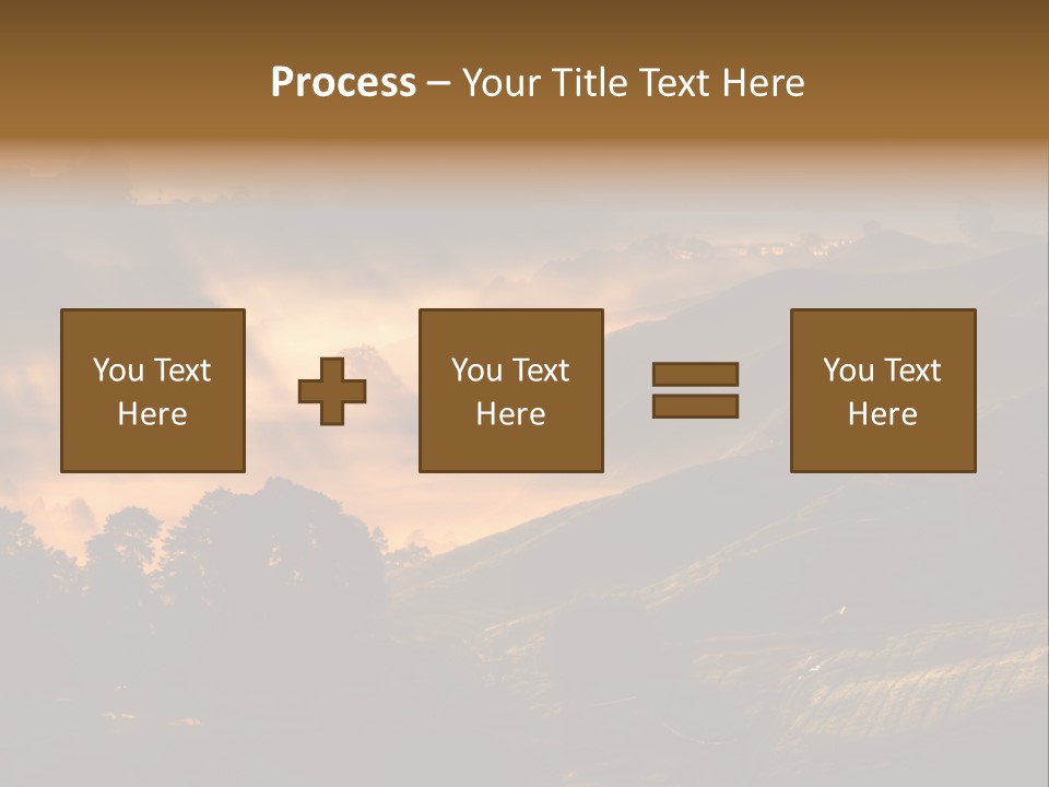 Sunrise Tea Scenery PowerPoint Template