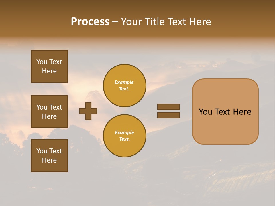 Sunrise Tea Scenery PowerPoint Template