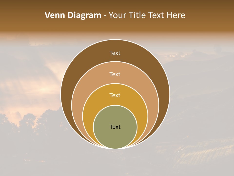 Sunrise Tea Scenery PowerPoint Template