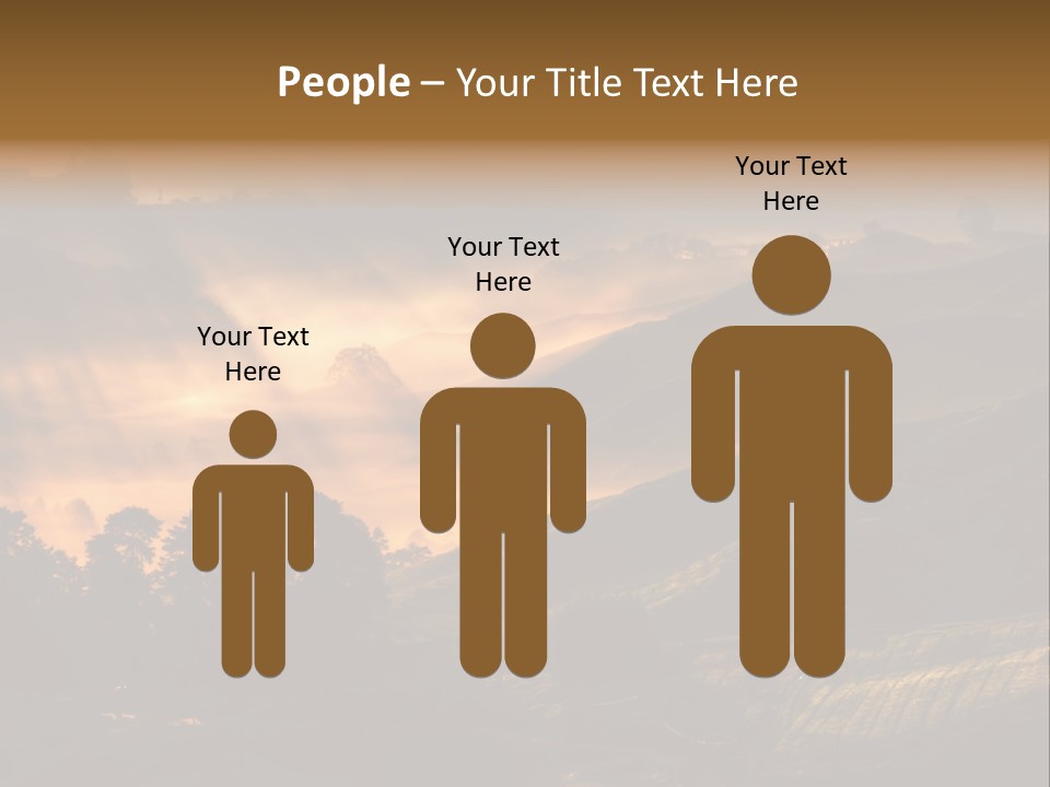 Sunrise Tea Scenery PowerPoint Template