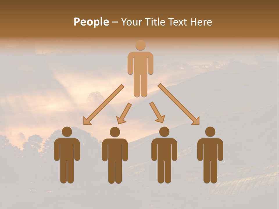 Sunrise Tea Scenery PowerPoint Template