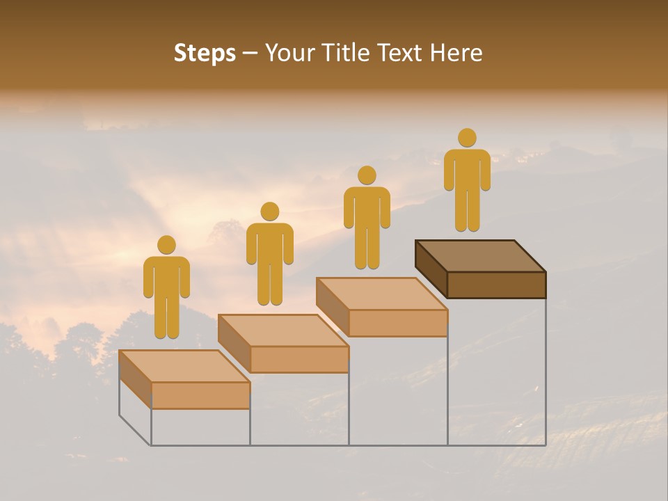 Sunrise Tea Scenery PowerPoint Template