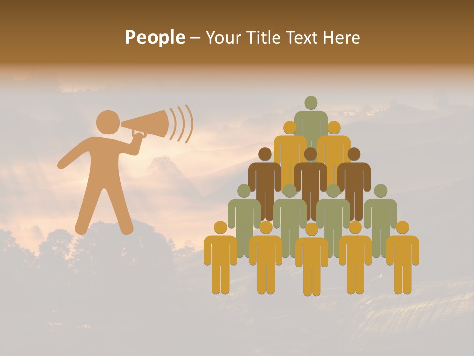 Sunrise Tea Scenery PowerPoint Template