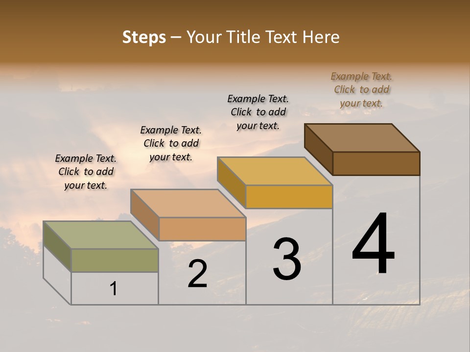 Sunrise Tea Scenery PowerPoint Template