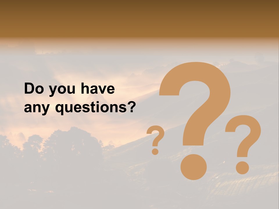 Sunrise Tea Scenery PowerPoint Template