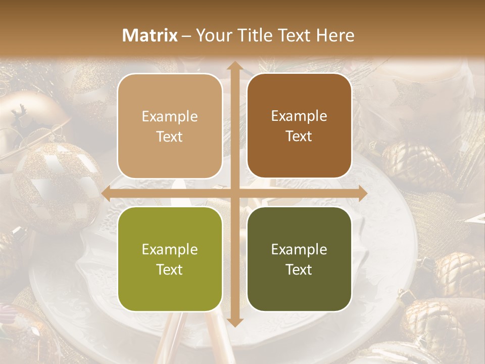 New Dinner Ribbon PowerPoint Template