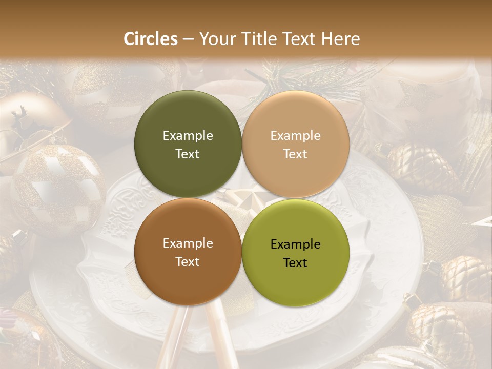 New Dinner Ribbon PowerPoint Template