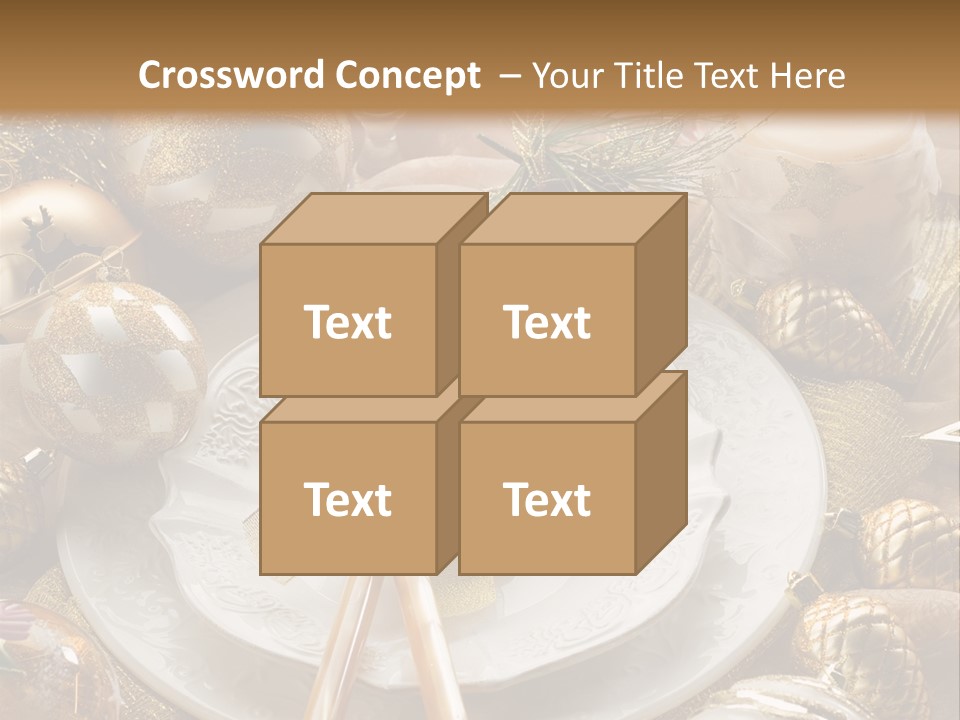 New Dinner Ribbon PowerPoint Template