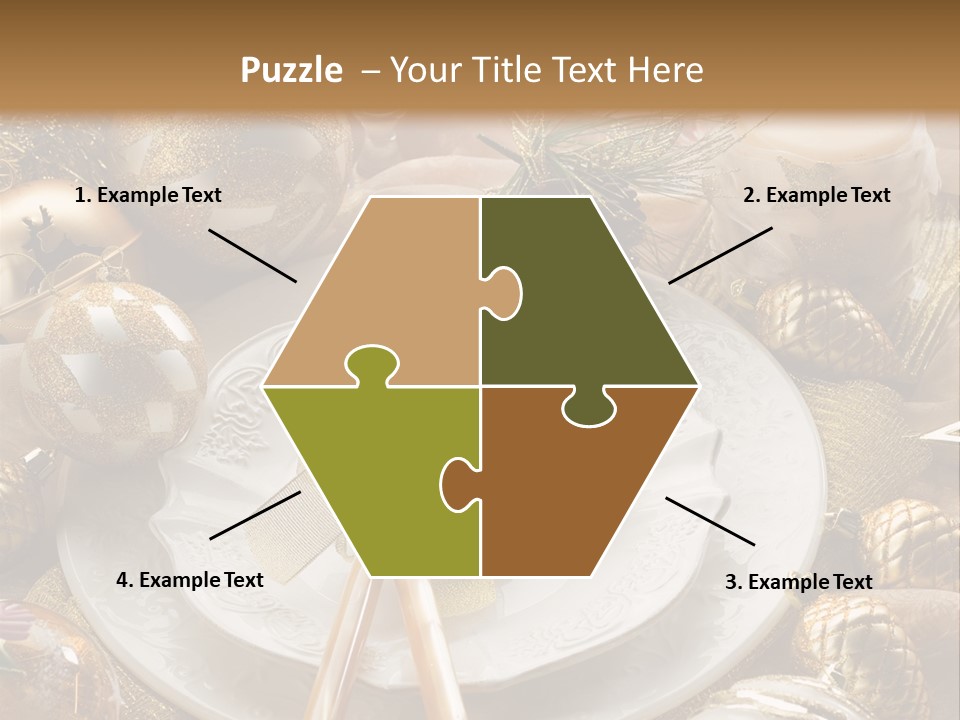 New Dinner Ribbon PowerPoint Template