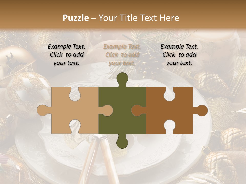 New Dinner Ribbon PowerPoint Template