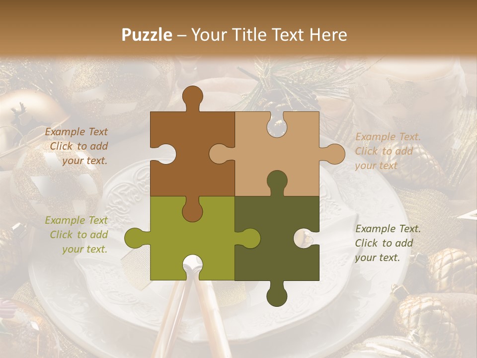 New Dinner Ribbon PowerPoint Template