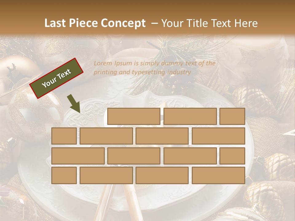 New Dinner Ribbon PowerPoint Template