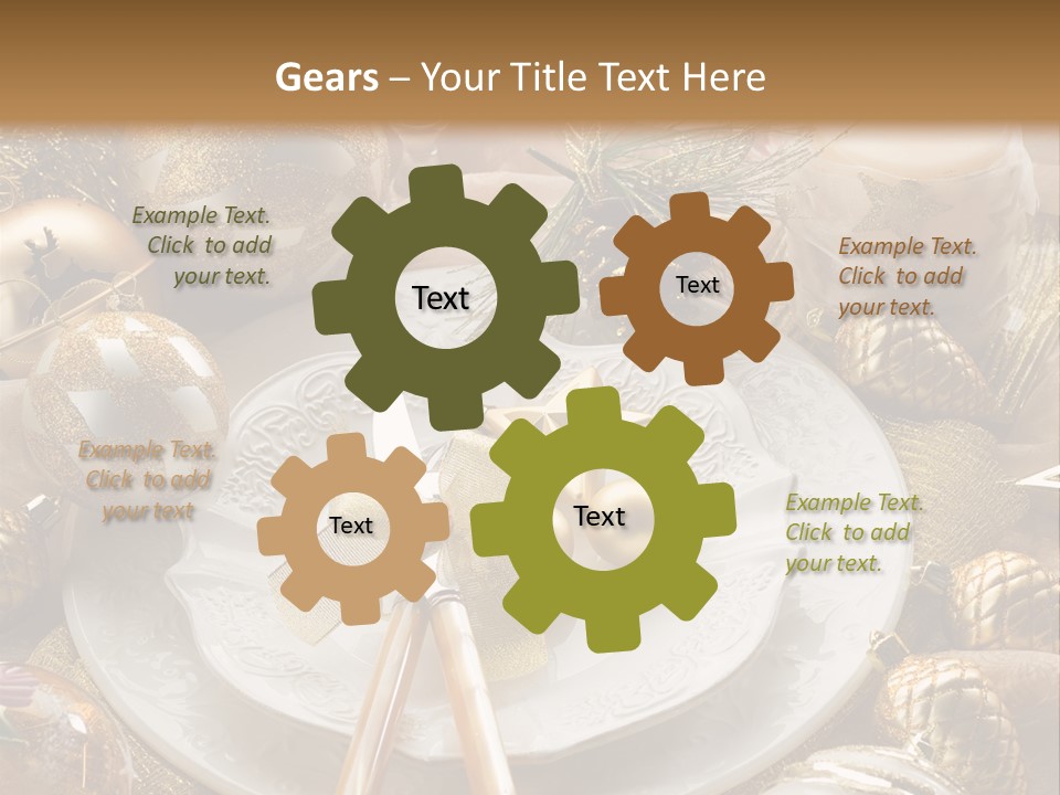 New Dinner Ribbon PowerPoint Template