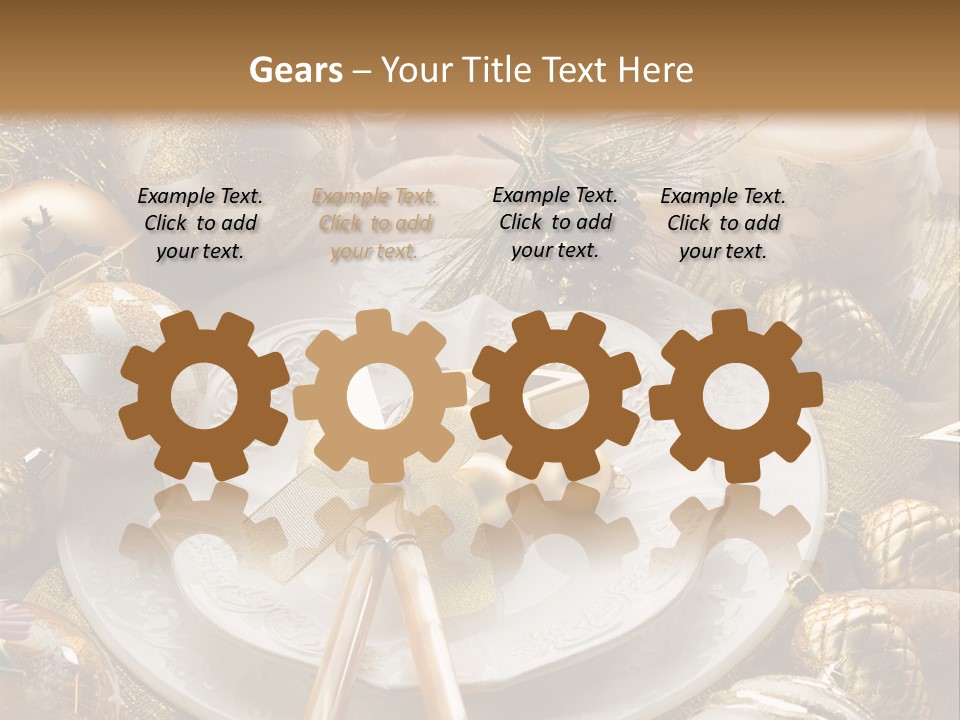 New Dinner Ribbon PowerPoint Template