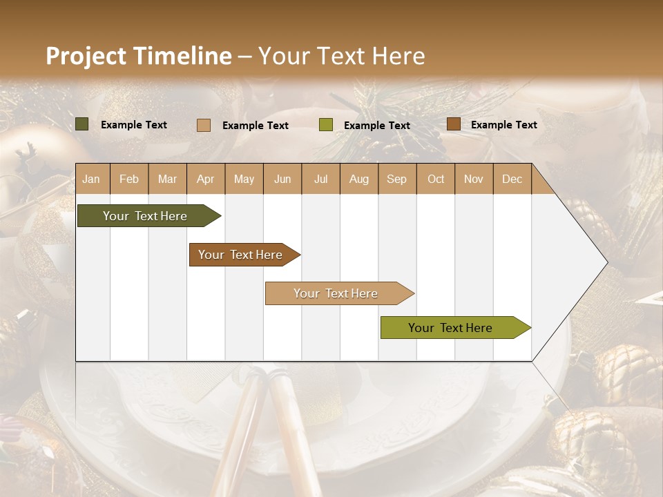 New Dinner Ribbon PowerPoint Template