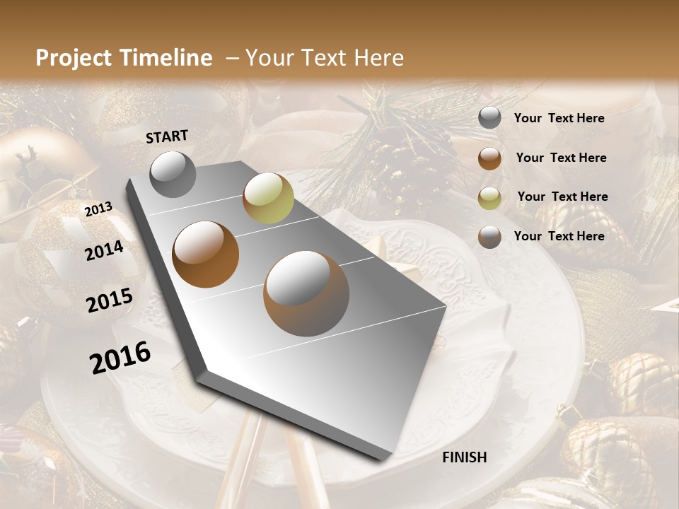 New Dinner Ribbon PowerPoint Template