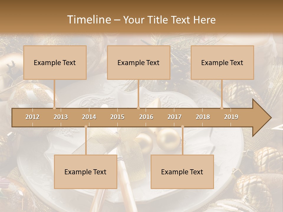 New Dinner Ribbon PowerPoint Template