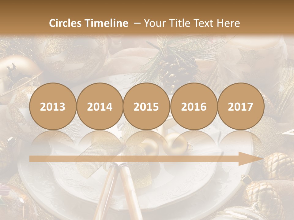 New Dinner Ribbon PowerPoint Template