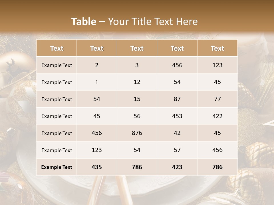 New Dinner Ribbon PowerPoint Template