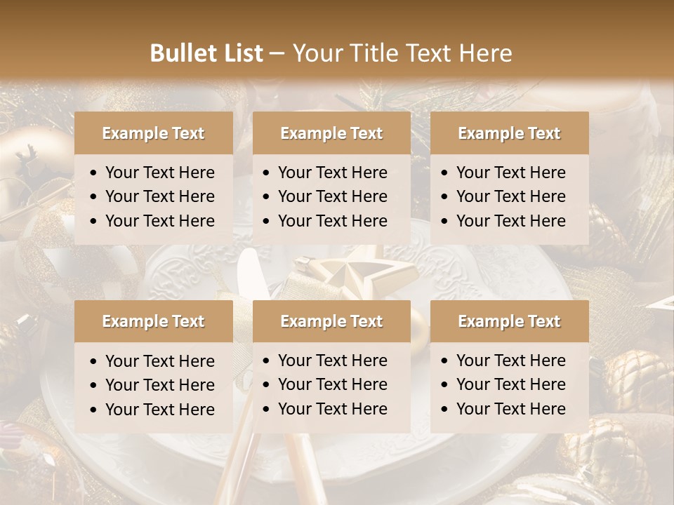 New Dinner Ribbon PowerPoint Template