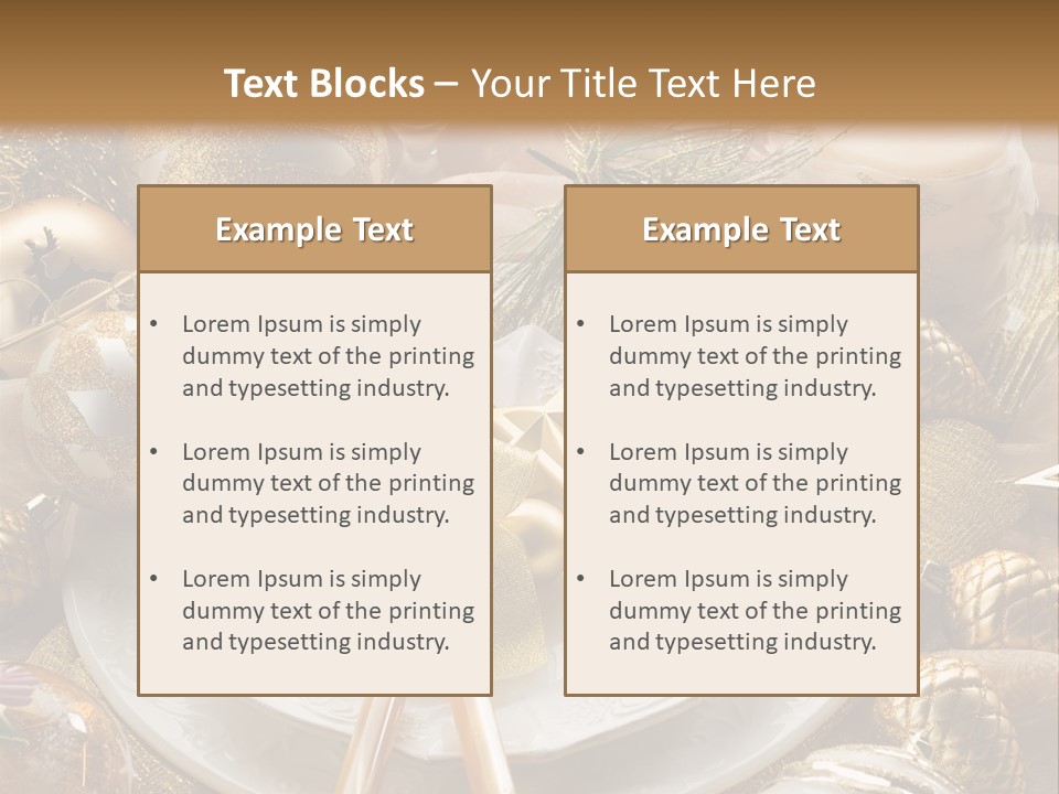 New Dinner Ribbon PowerPoint Template