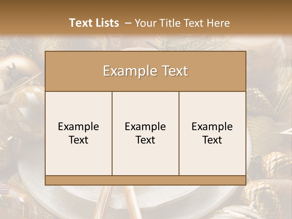 New Dinner Ribbon PowerPoint Template