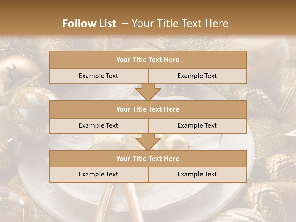 New Dinner Ribbon PowerPoint Template