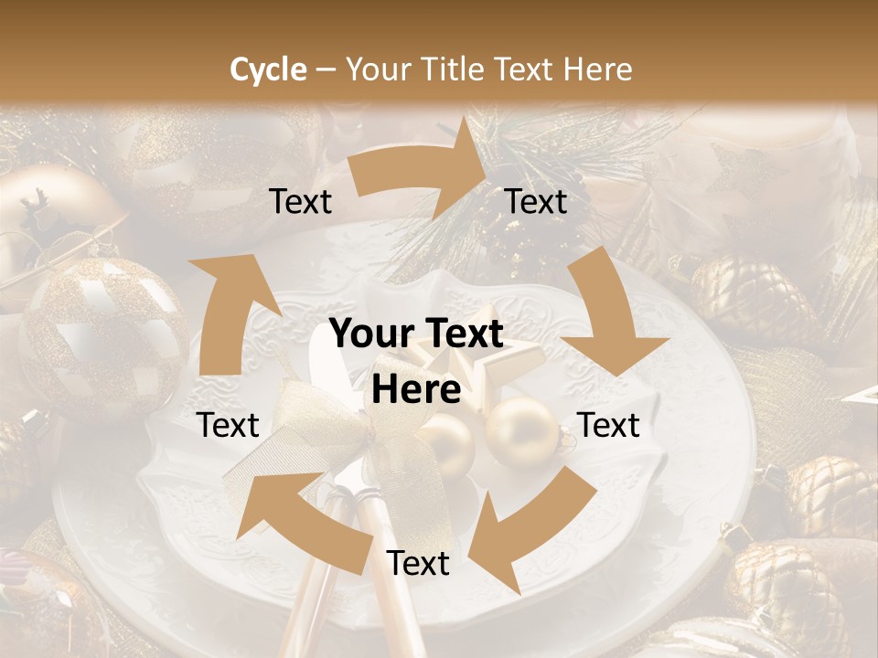 New Dinner Ribbon PowerPoint Template