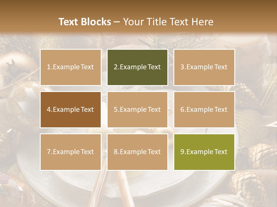 New Dinner Ribbon PowerPoint Template