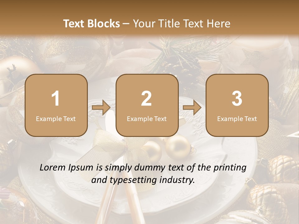 New Dinner Ribbon PowerPoint Template