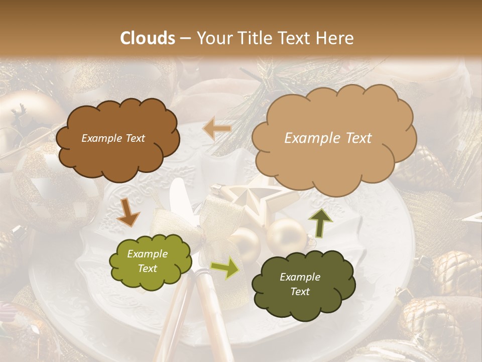 New Dinner Ribbon PowerPoint Template