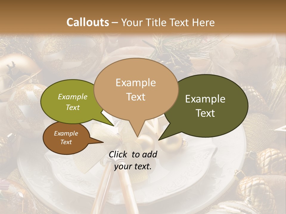 New Dinner Ribbon PowerPoint Template