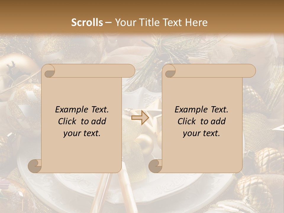 New Dinner Ribbon PowerPoint Template
