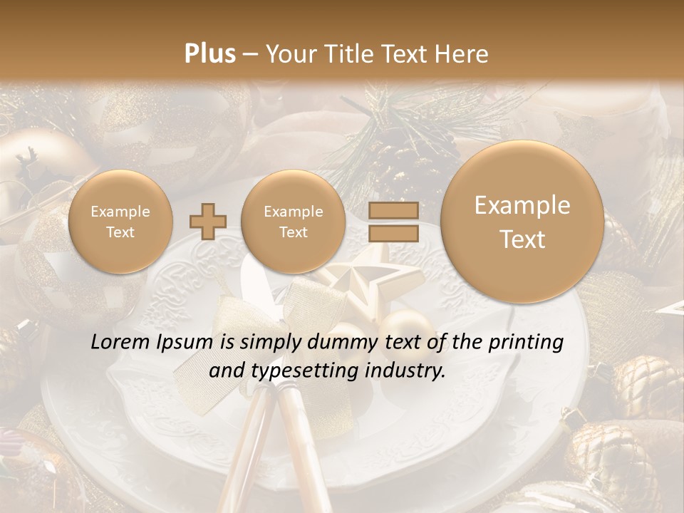 New Dinner Ribbon PowerPoint Template