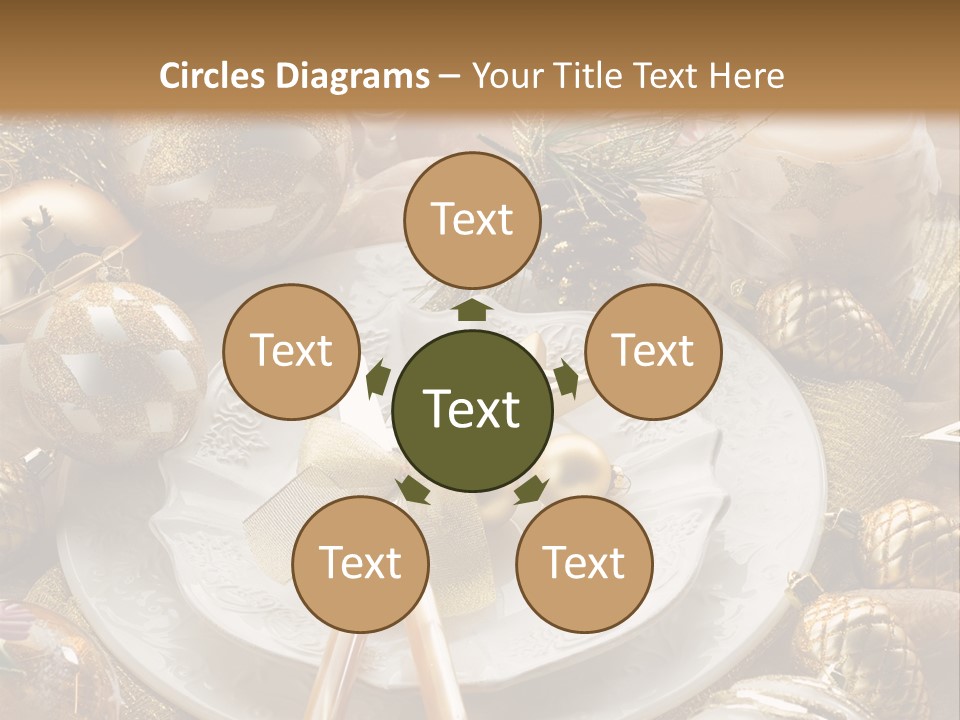 New Dinner Ribbon PowerPoint Template