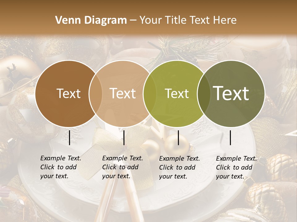 New Dinner Ribbon PowerPoint Template