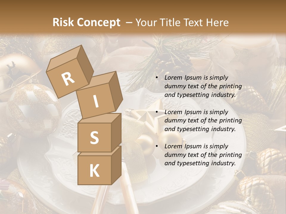 New Dinner Ribbon PowerPoint Template