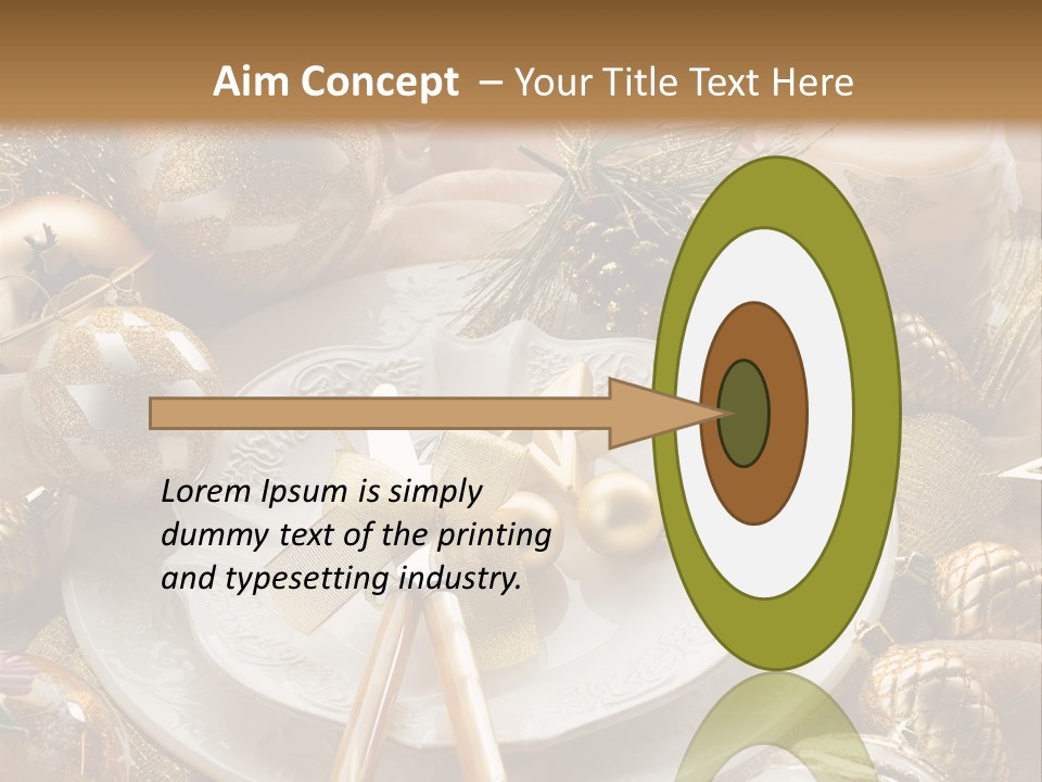 New Dinner Ribbon PowerPoint Template