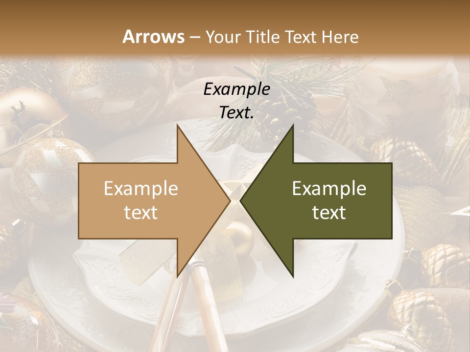 New Dinner Ribbon PowerPoint Template