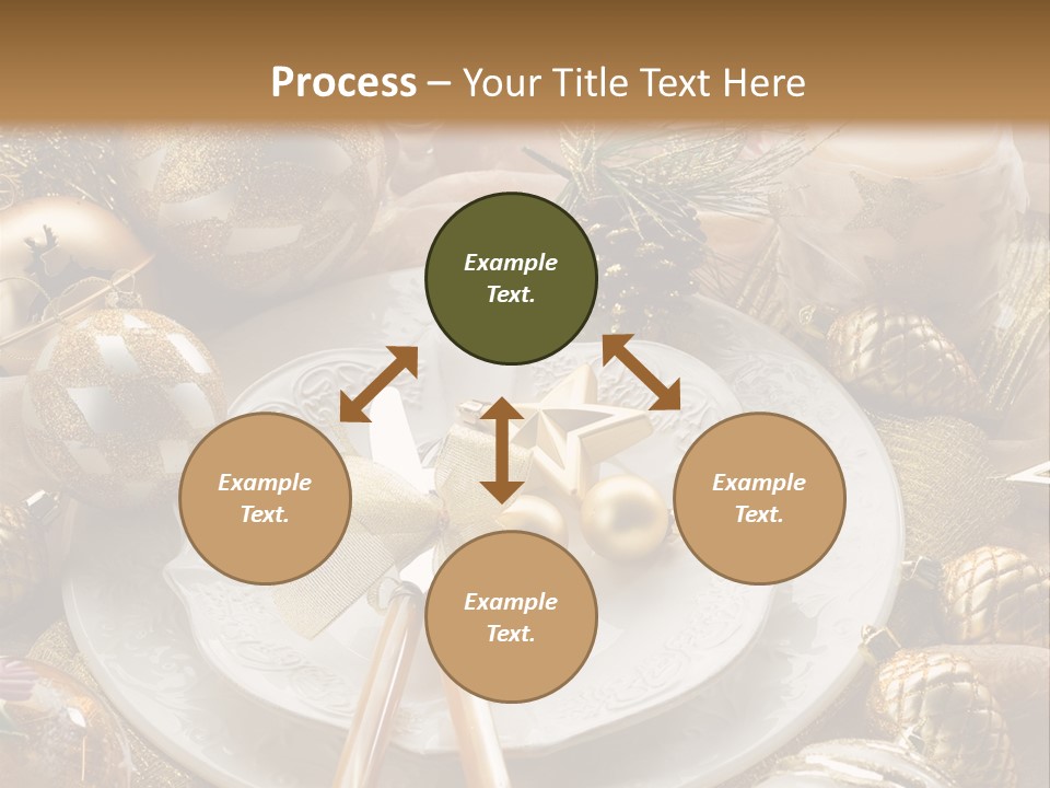 New Dinner Ribbon PowerPoint Template