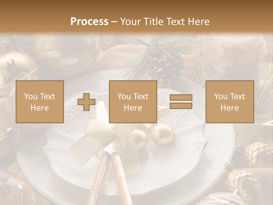 New Dinner Ribbon PowerPoint Template