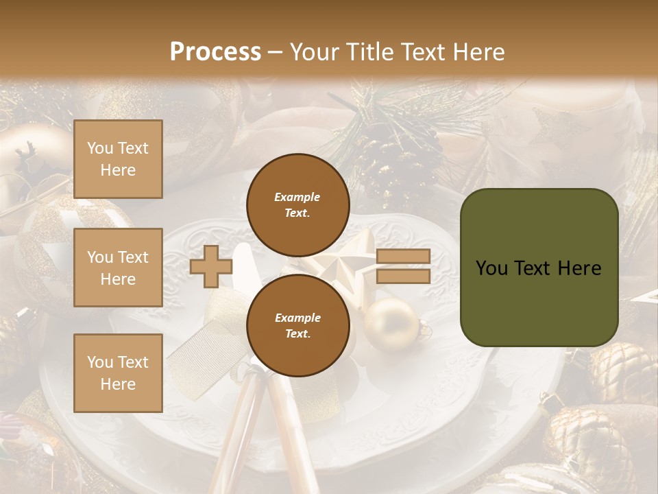 New Dinner Ribbon PowerPoint Template