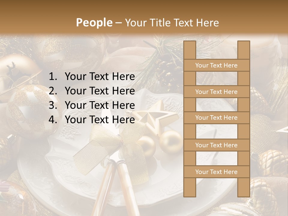 New Dinner Ribbon PowerPoint Template
