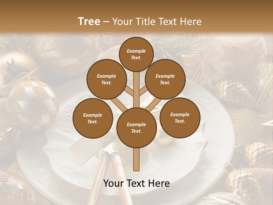 New Dinner Ribbon PowerPoint Template