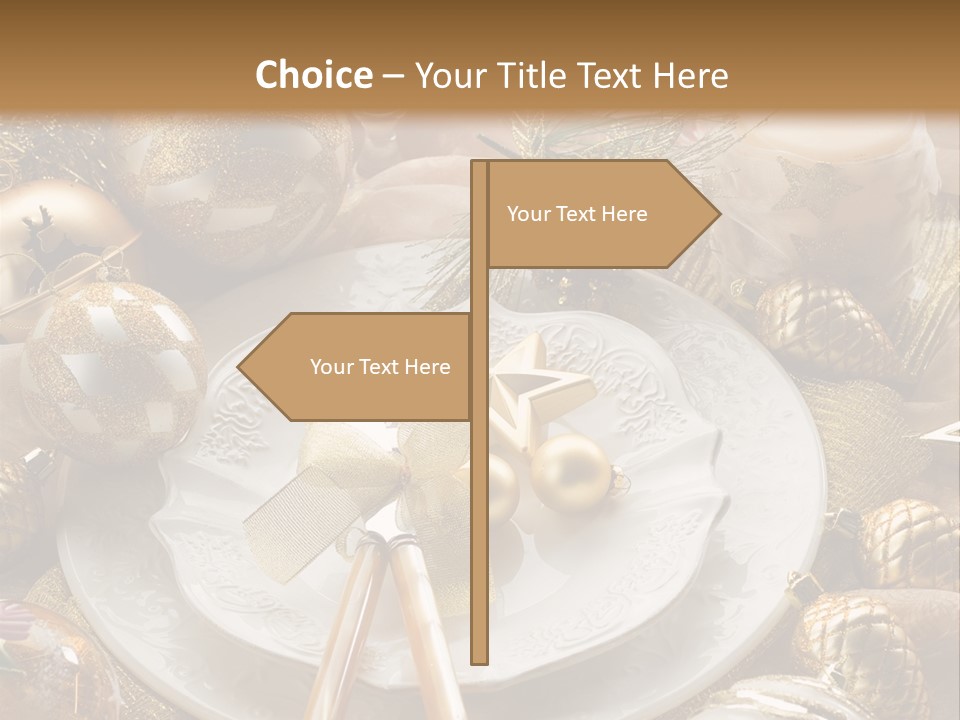 New Dinner Ribbon PowerPoint Template