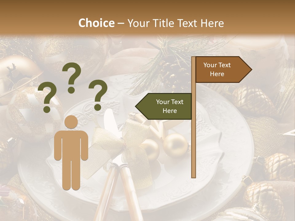 New Dinner Ribbon PowerPoint Template