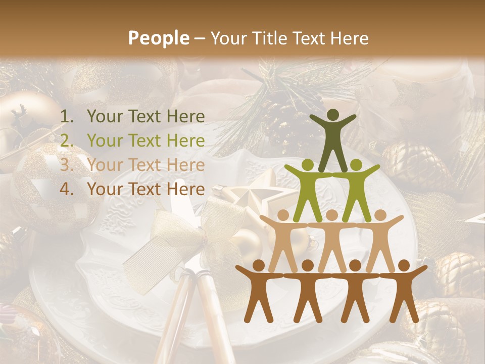 New Dinner Ribbon PowerPoint Template