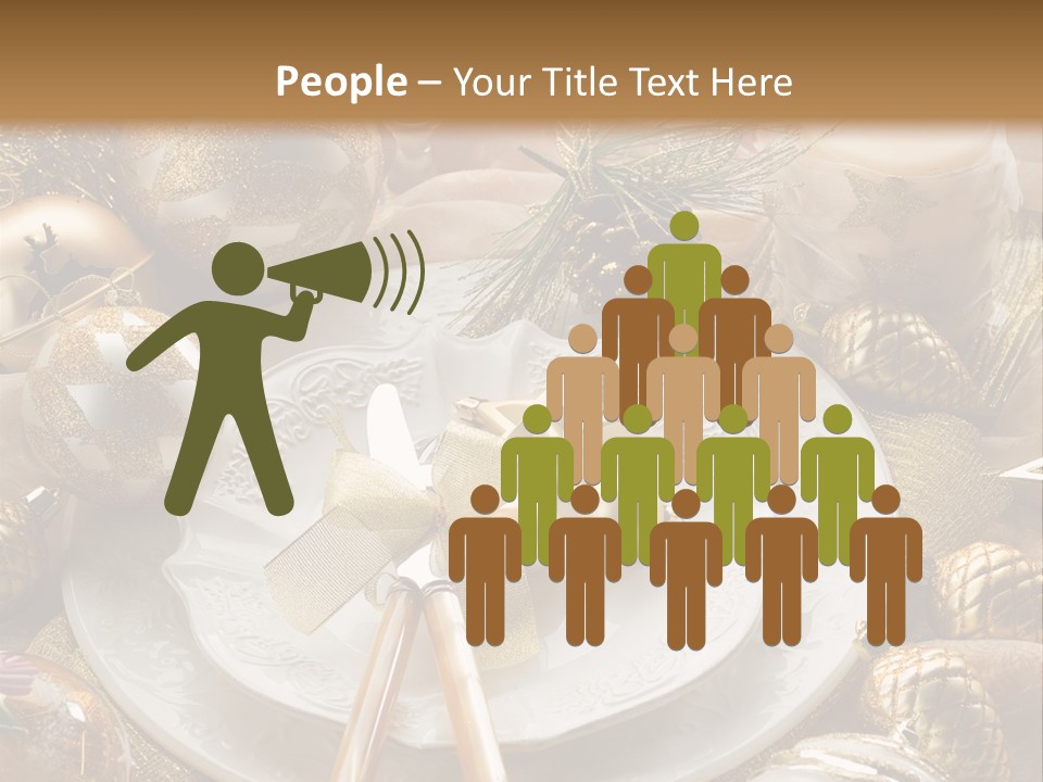 New Dinner Ribbon PowerPoint Template