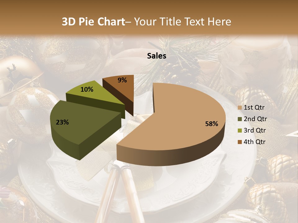 New Dinner Ribbon PowerPoint Template