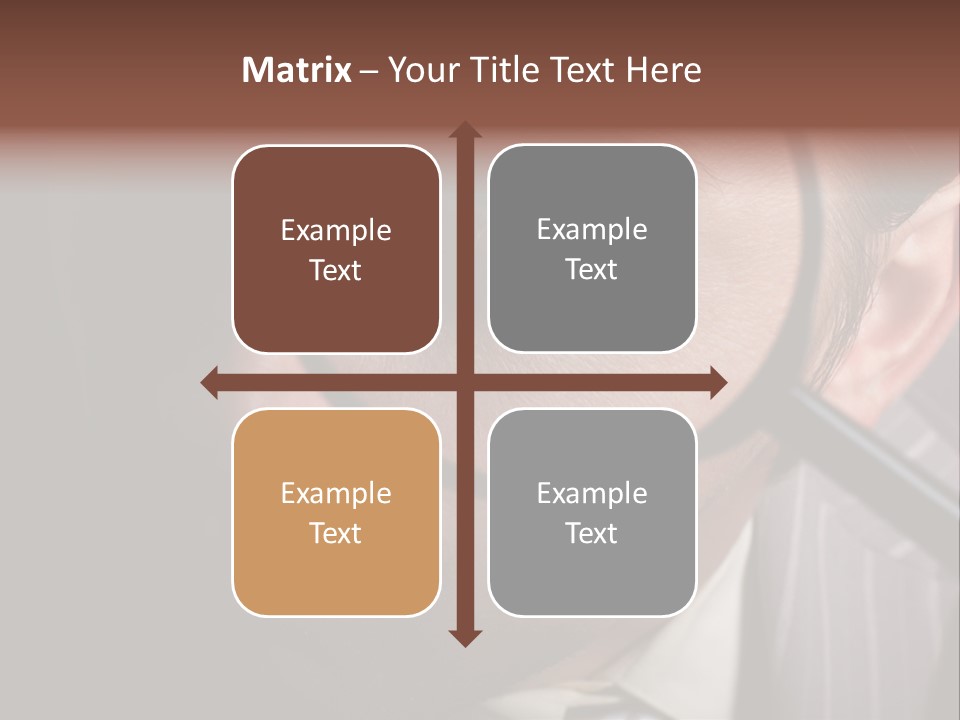 Glass Boy Caricature PowerPoint Template